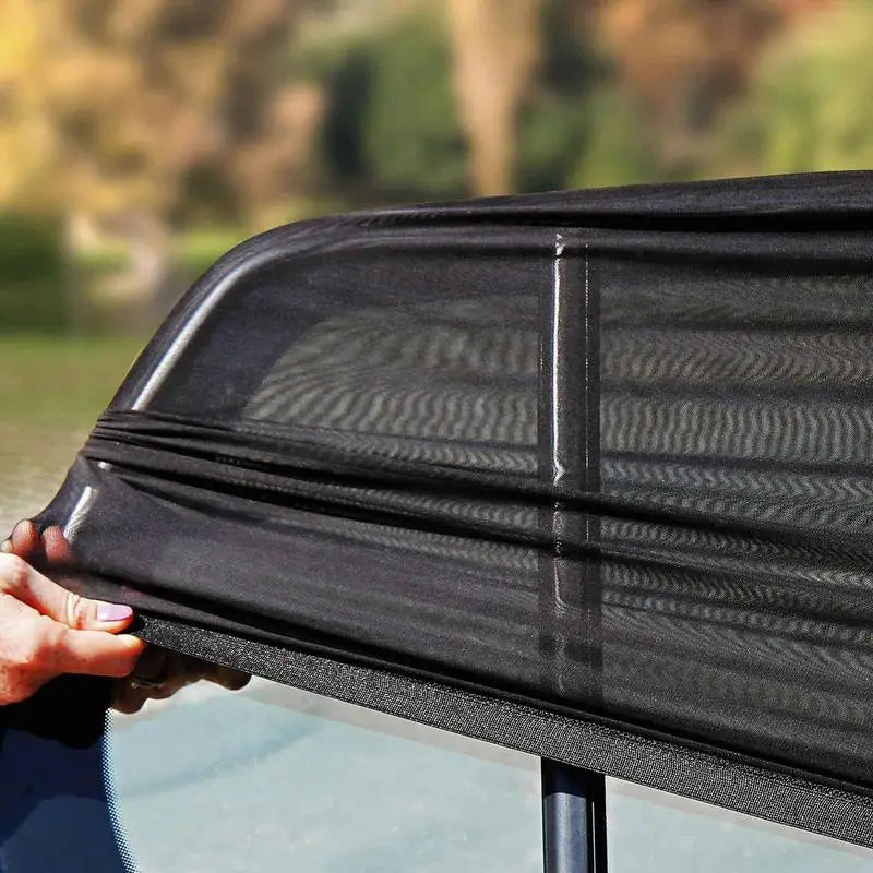 Thermal Insulation Sunshade Breathable Car Side Window Sunshade Curtain Auto anti mosquito Curtain Clear Rear View Mirror Effect